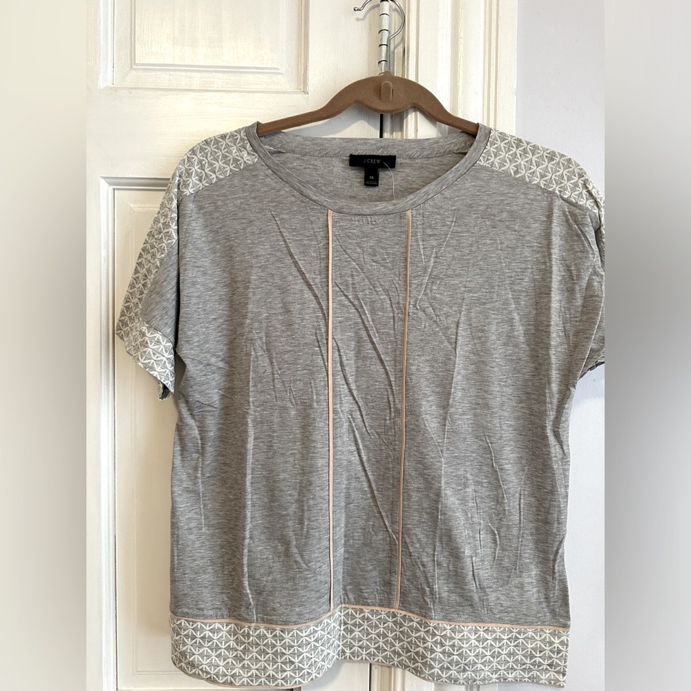Gray Patterned Women's Top